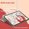 Hochwertige kreative Apple Doodle Muster iPad Smart Case für iPad Air6 11 13 Air4 Air5 10.9 2021 9. 8. 7. 10.2 mit Bleistifthalter