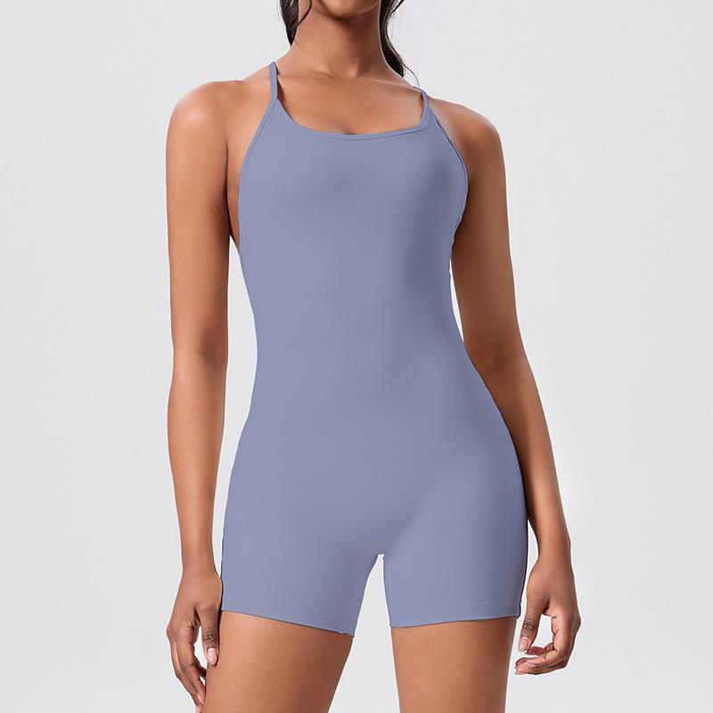 

Слитный комбинезон для йоги и отдыха с перекрещенной спиной, облегающий, с эффектом подтяжки бедер Extra Large