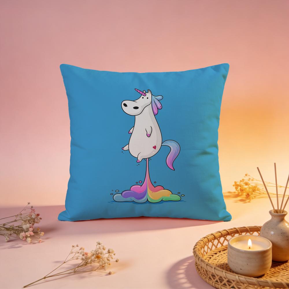 Magical Unicorn Fantasy Cushion Cover Comfortable Durable Pillow Cover MultiScene for Home Office Car Sofa