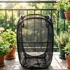 Yousheng Dirty Clothes Basket Foldable Breathable Mesh Fabric Laundry Bin Prevents Odor Container for Bathroom Laundry Storage Home