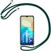 Soft Protective Case for Vivo Y55 5G - E.F.CONNECTION - Reinforced TPU Shockproof - Transparent-Night Green