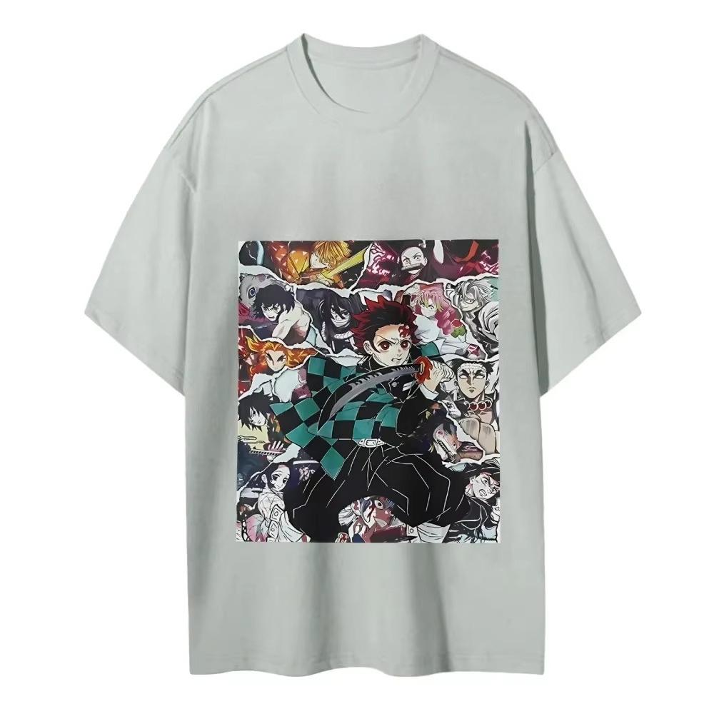 Demon Slayer Japanese Anime Classic Characters Sports Casual Short-sleeved Comfortable Popular Top Autumn and Winter Innerwear