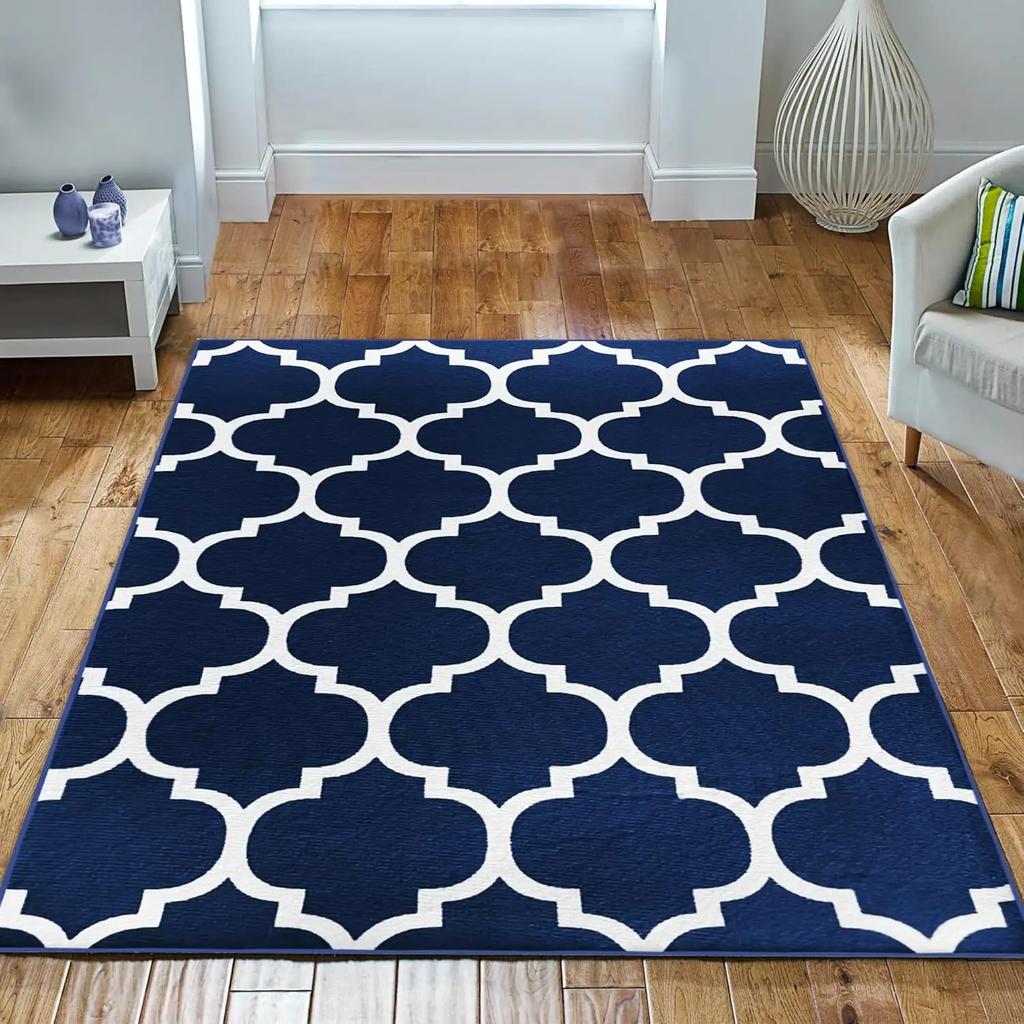 Geometric Style Living Room Carpet, Durable And Slip-Resistant Sofa, Coffee Table Rug, Bedroom Floor Mat, Home Decoration