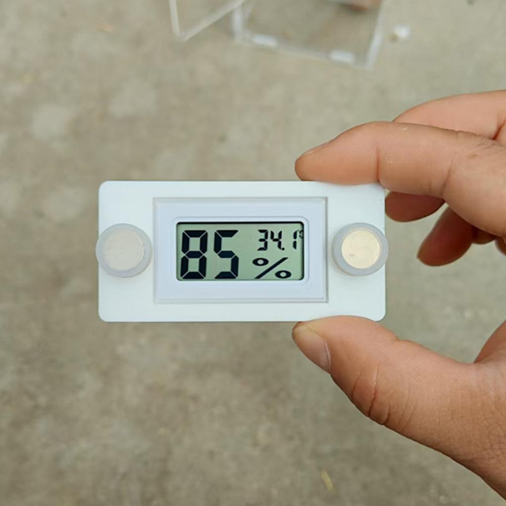 Stable Magnetic Reptiles Tanks Thermometers Holder Easyly Installation Durability ABS Materials For Longevity