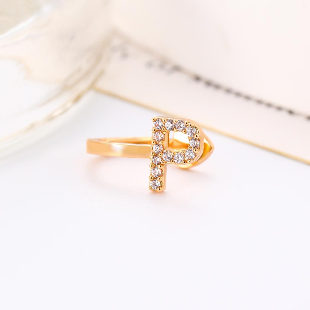 Advanced Temperament 26 English Letter Ear Clip Simple U No Ear Hole Earrings For Women