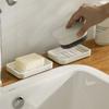 Simple Household Bathroom Plastic Soap Box Drain Creative Large Double Layer Thickened Shelf Dispenser Soap Rack Dish Plate Case