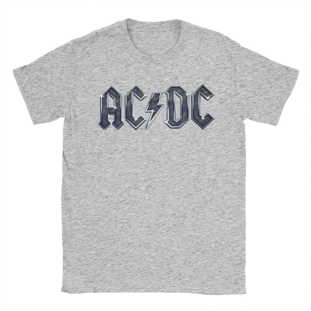 AC-DC T-Shirts Herren Rein Lustiges T-Shirt Rundhals T-Shirts Kurzarm Kleidung 4XL 5XL