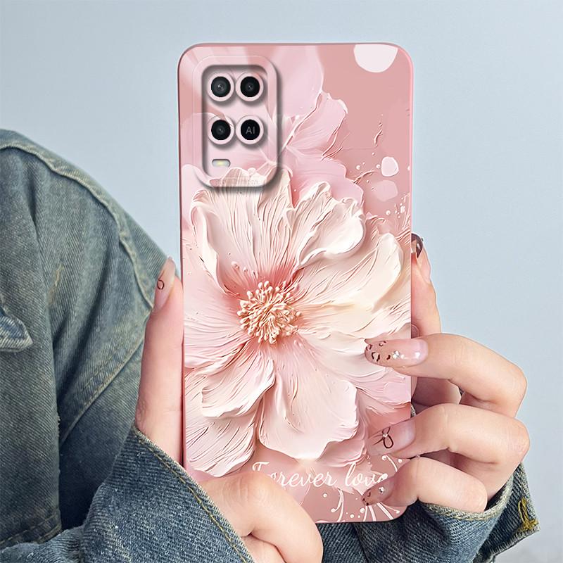 

For OPPO A54 4G Phone Case CPH2239 Cover Soft Silicone Sweet Painted Shell Cartoon Funda Lovely Printed Protective Casing Coque OPPO A54 4G