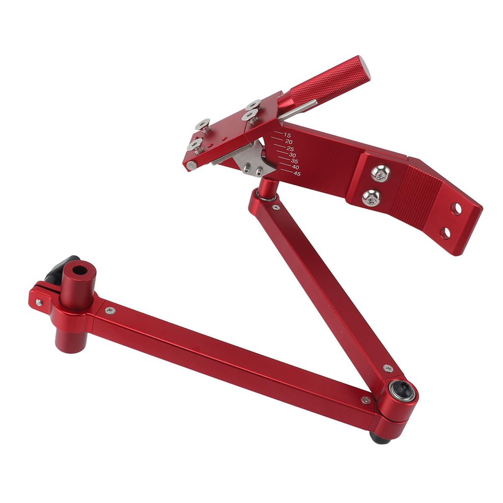 Lawn Mower Blade Sharpener 15 To 45 Degree Adjustable Comfortable Handle for Lawn Mower Blade Red