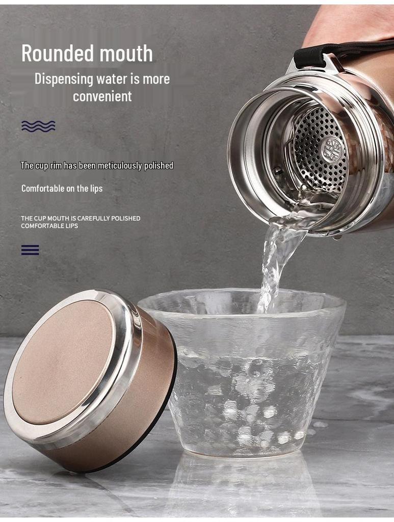 1500ml Stainless Steel Insulated Travel Cup with Tea Infuser