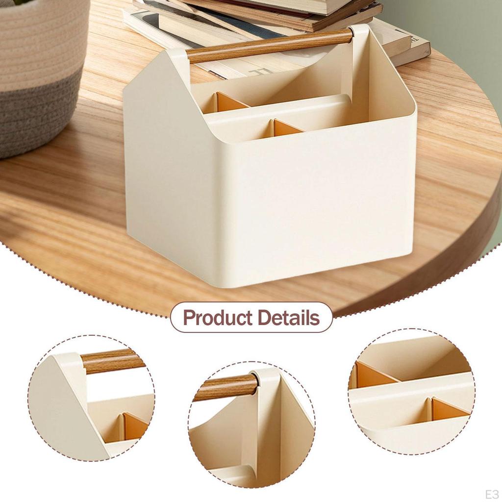 Compact Storage Basket with Handle for DIY Divided Organization Shower Tote Crafts And Supplies