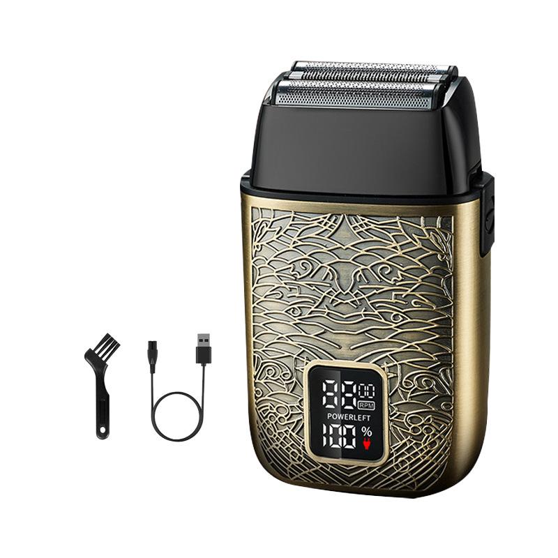 Men's USB Rechargeable Electric Shaver - Super Clean, Waterproof, Beard Trimmer