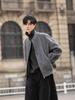 Men's High-End Wool Coat - Autumn/Winter 2025 Stand Collar Short Jacket