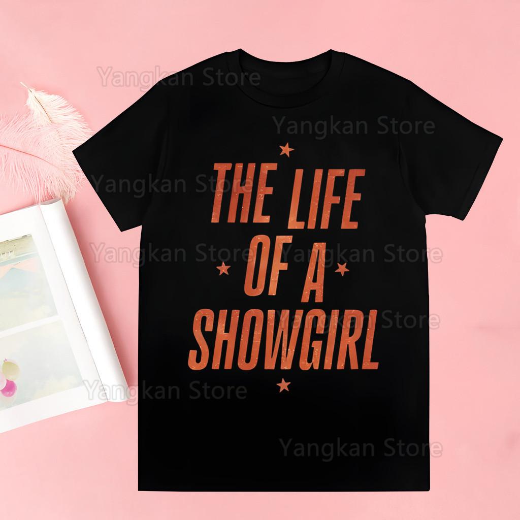 Das Leben Einer Showgirl Frauen Kawaii Cartoon Y2k Punk Lustiges T-Shirt Hip Hop Unisex Streetwear Harajuku Damenbekleidung