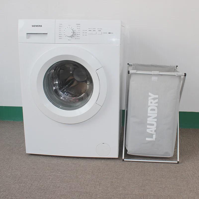 Foldable Aluminum Frame Clothes Basket - Convenient Home Fabric Storage