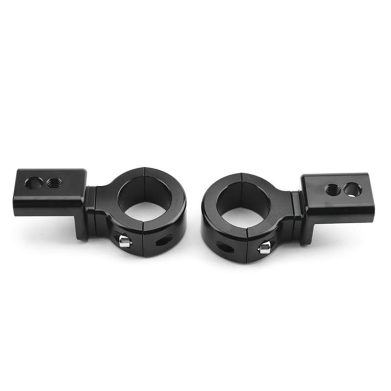 Authentic Motorcycle LED Headlight Mount Bracket Adjustable 20Mm-32Mm Mount Clamp LED Light Bracket , 2PCS Black