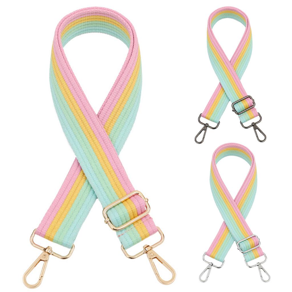 Lengthened Shoulder Bag Replacement Strap Stylish & Durable Fiber Sling Belt Multicolor Bag Strap Lightweight for Girls