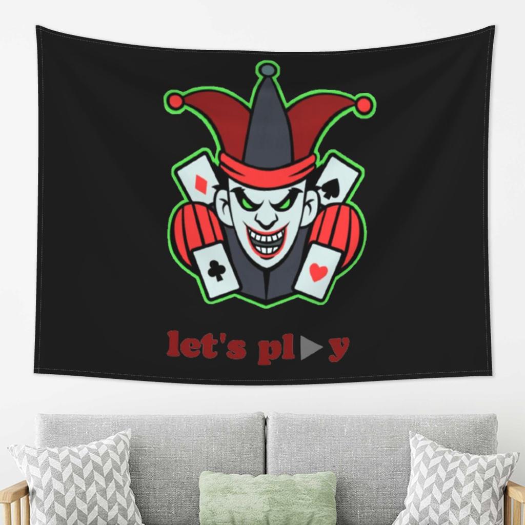 Poker Card Game Casino Tapestry Wall Hanging Aesthetic Home Decoration Tapestries for Dorm Room