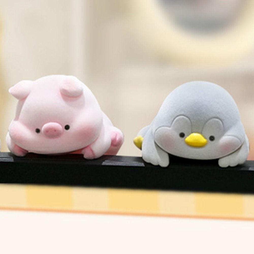 Panda Dog Computer Monitor Decoration Flocking Center Console Doll  Monitor Screen