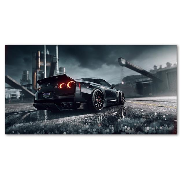 Modern Supercar Wall Art Oil Painting GT Car Wall Picture Supercar Poster