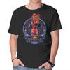 Unisex Crew Neck T-Shirt I Am Hell Graphic Short Sleeve Casual Tee