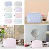 Toiletry Bag Stripe Makeup Bag Travel Cosmetic Bag Aesthetic Storage Bag Lovely Cosmetic Brush Case for Woman Girls