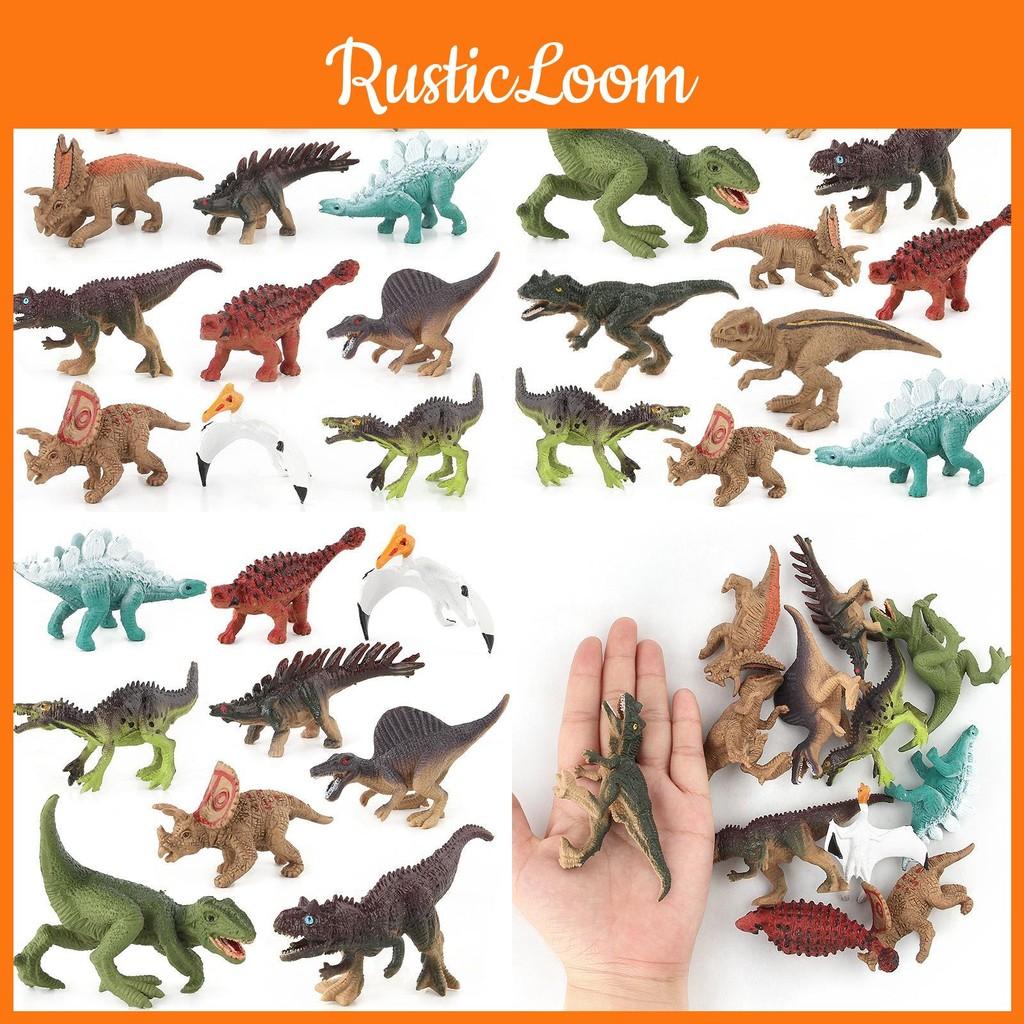 Dinosaur Miniature Tyrannosaurus Models Set Kids Learning Play Collection And
