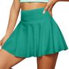 Women's Casual High Waist Color Short Half Skirt Sports Skirt Pleated Skirt