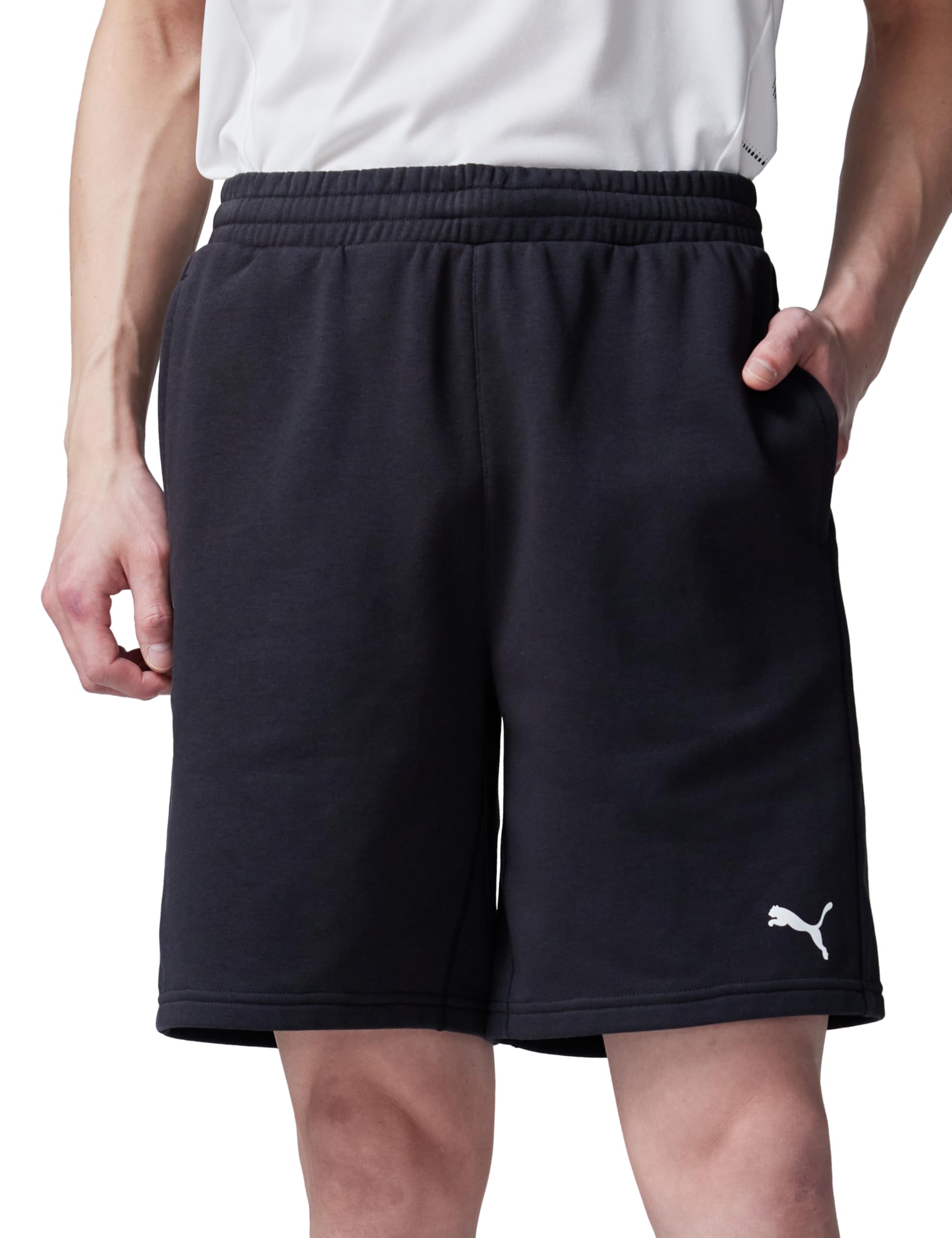 

Тренировочные шорты для зала/студии, быстросохнущие, TAD ESSENTIALS, 8 дюймов, трикотажные шорты 527342 2025, цвет черный [PUMA] Мужские весна/лето (01)