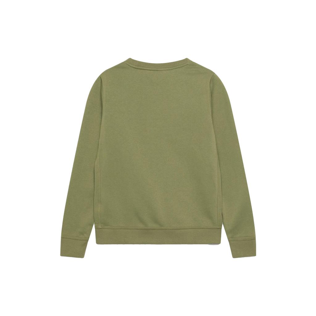 Nike Solid Color Crew Neck Pullover Logo Print Sweatshirt Unisex Sweatshirt Green BV2662-334