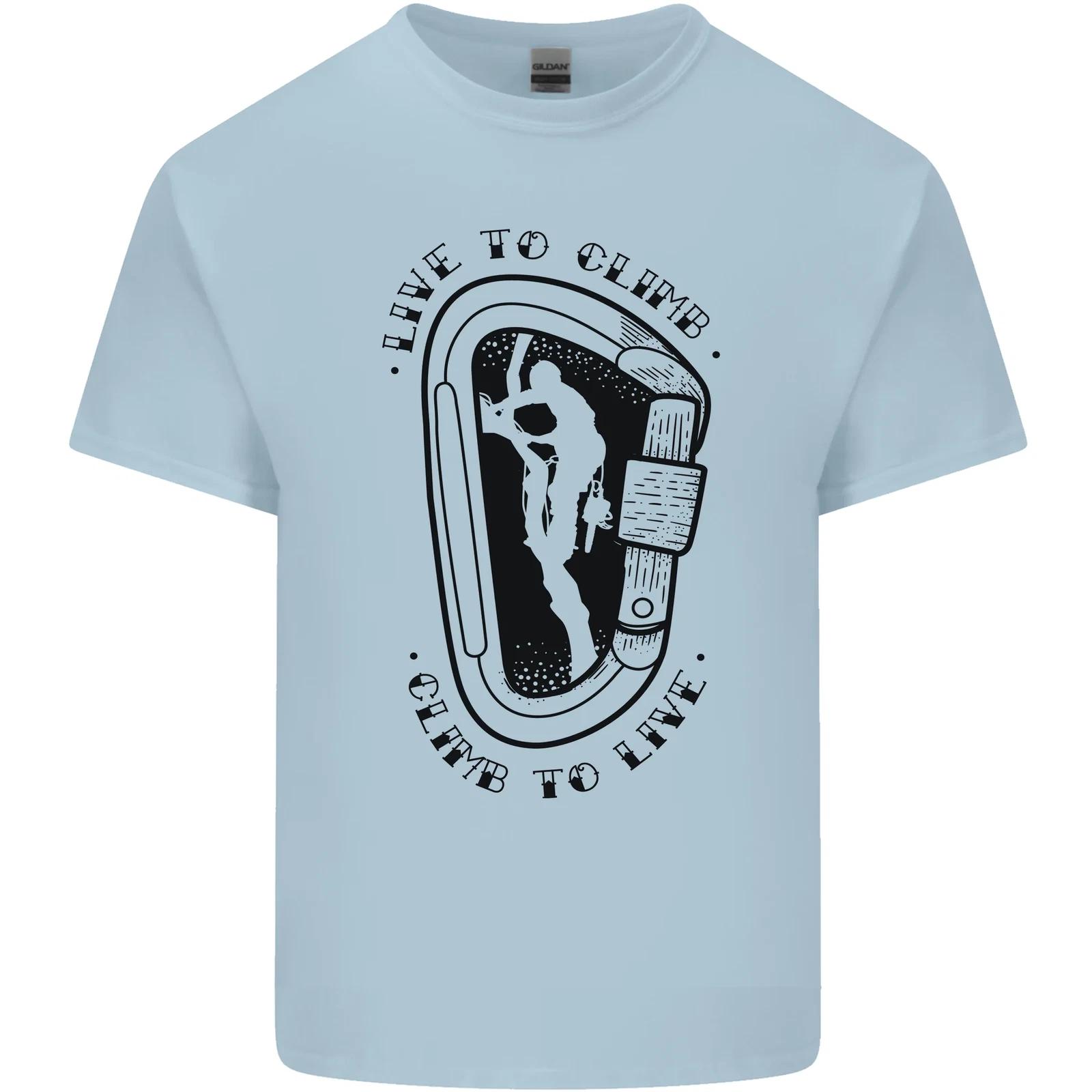 Rock Climbing Live to Climb Climber Kids T-Shirt Childrens 3XL