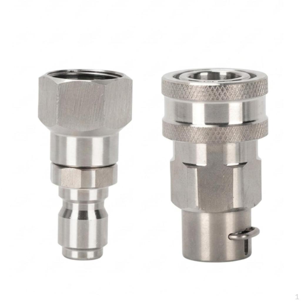 Pressure Washer Hose Fittings with Quick Release AntiTwist Disconnect Kit