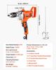 Drill Mixer, 12.7mm Corded Electric Drill Mixer Set, 0-850RPM 3.2A Mixing Drills, Mixing Drills Machine with D-Handle for Drilling & Blending,