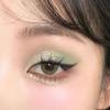 Kapeine Four Color Eyeshadow Palette Matte Shimmer Low Saturation Mint Green