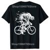 Novelty Awesome Bicycle Skull Ride Like Hell T Shirt Mountain Bike Cycling Graphic Streetwear Short Sleeve Birthday Gift Tshirt