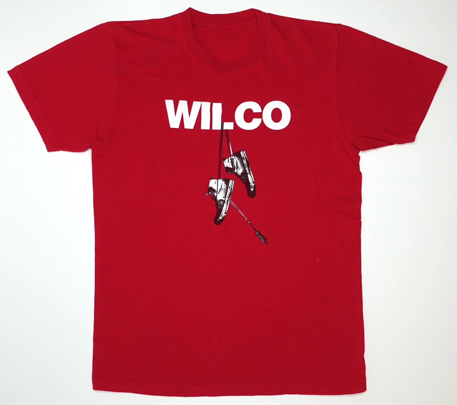 Wilco Shoes On The Telephone Wires Tour Cotton Red T Shirt For Men JU247 XXXXL
