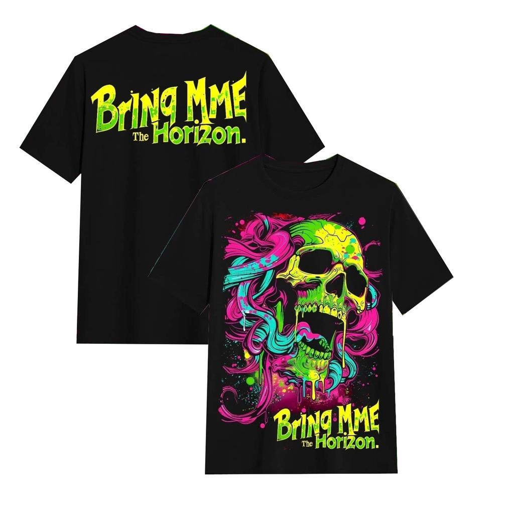 Bring Me The Horizon Bands Black Metal Dark Animestyle Trendy Short Tshirt