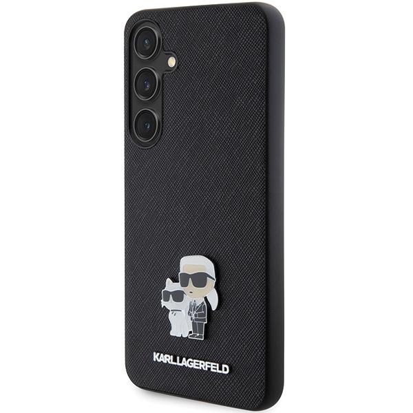 Karl Lagerfeld Klhcs24Mpsakcmpk S24+ S926 Hardcase Czarny/Black Saffiano Karl & Choupette Metal Pin