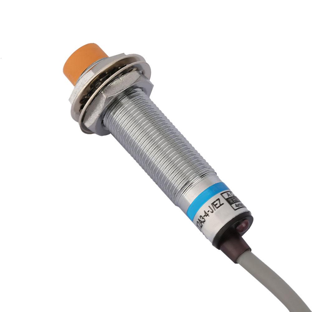 Nickel Plated Brass LJ12A3-4-J/EZ AC NO Inductive Proximity Sensor Switch Detection 4mm