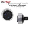 MacWork 1p Mini Ratchet Socket Wrench 1/4“ 3/8” 1/2” Drive Whole Steel Palm Ratchet Socket Finger Reversible Ratchet Handle Tool