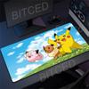 Colorful Gaming Keyboard Rug Laptop Japan Cool Anime Mouse Pad XXL P-pokemon Desk Mat PC Gamer Cabinet Mousepad With Lockedge