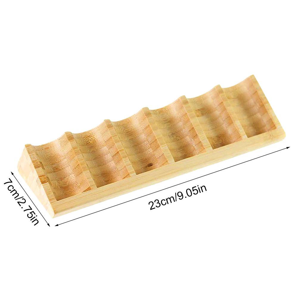 

Органайзер для хранения ароматических масел 6 слотов Деревянная подставка для масел Настольный держатель для демонстрации Стойка для масел Для организации Демонстрации Аромата