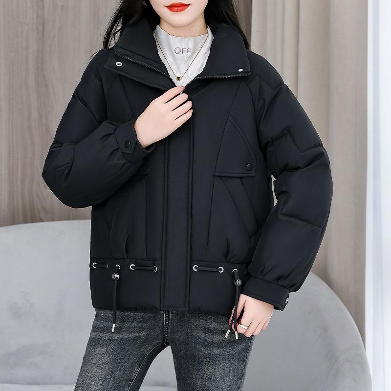 Winter Fashion Women Short Down Cotton Coat Loose Warm Thickened Slim Jacket