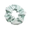 Minimalist Solid Satin Hair Tie Ponytail Accessory with Hang Tag
