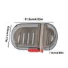 Portable Travel Soap Dish With Drain Water Bathroom Supplies Waterproof Sealed Transparent Bathroom Holders And Dispensers