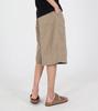 Beoteunseoul Double-Pleat Front Cargo Wide Bermuda Pants (Beige)