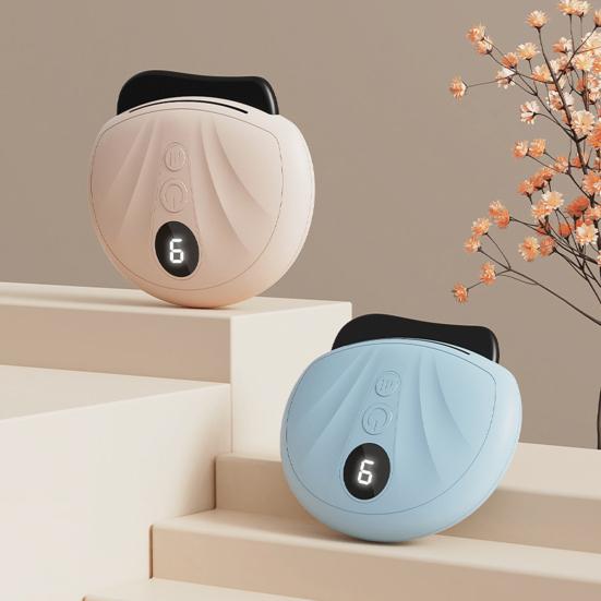 Electric Facial Massager Digital Display Compact Face Massager with Heat Portable Rechargeable Anti-Aging and Vibration