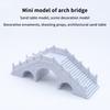 [J] 1/12 Dollhouse Simulation Arch Bridge Model Dollhouse Outdoor Garden Park Landscape Ornament Doll House Decor Accessories