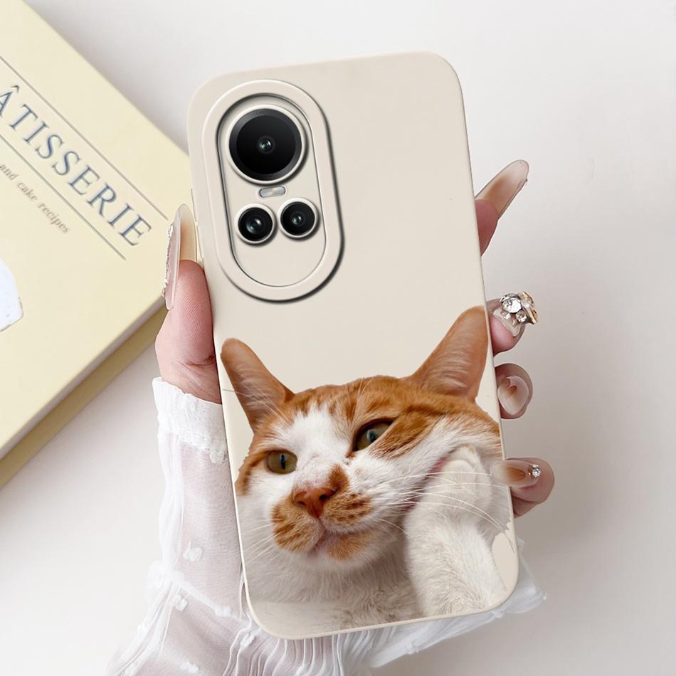Für OPPO Reno10 5G Hülle Reno10 Pro Reno 10 10Pro CPH2525 CPH2531 Elegantes Druckmuster Weiche Silikon Stoßfeste Handyhüllen