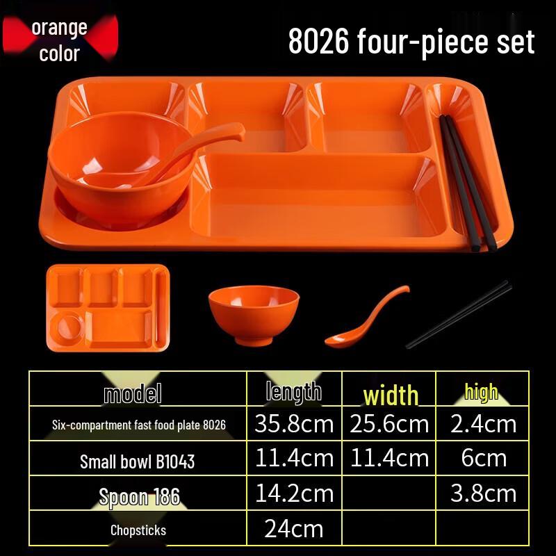 

Commercial Melamine Divided Dinner Plate